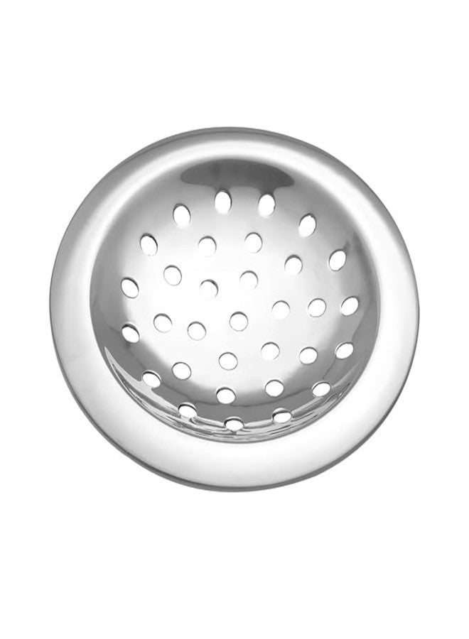 New Ware® 5 Inch Round Stainless Steel Bathroom Floor Drain Jali | Multiple Hole Water Drain Grating | Chrome Finish Rust-Resistant Cover - Image 1